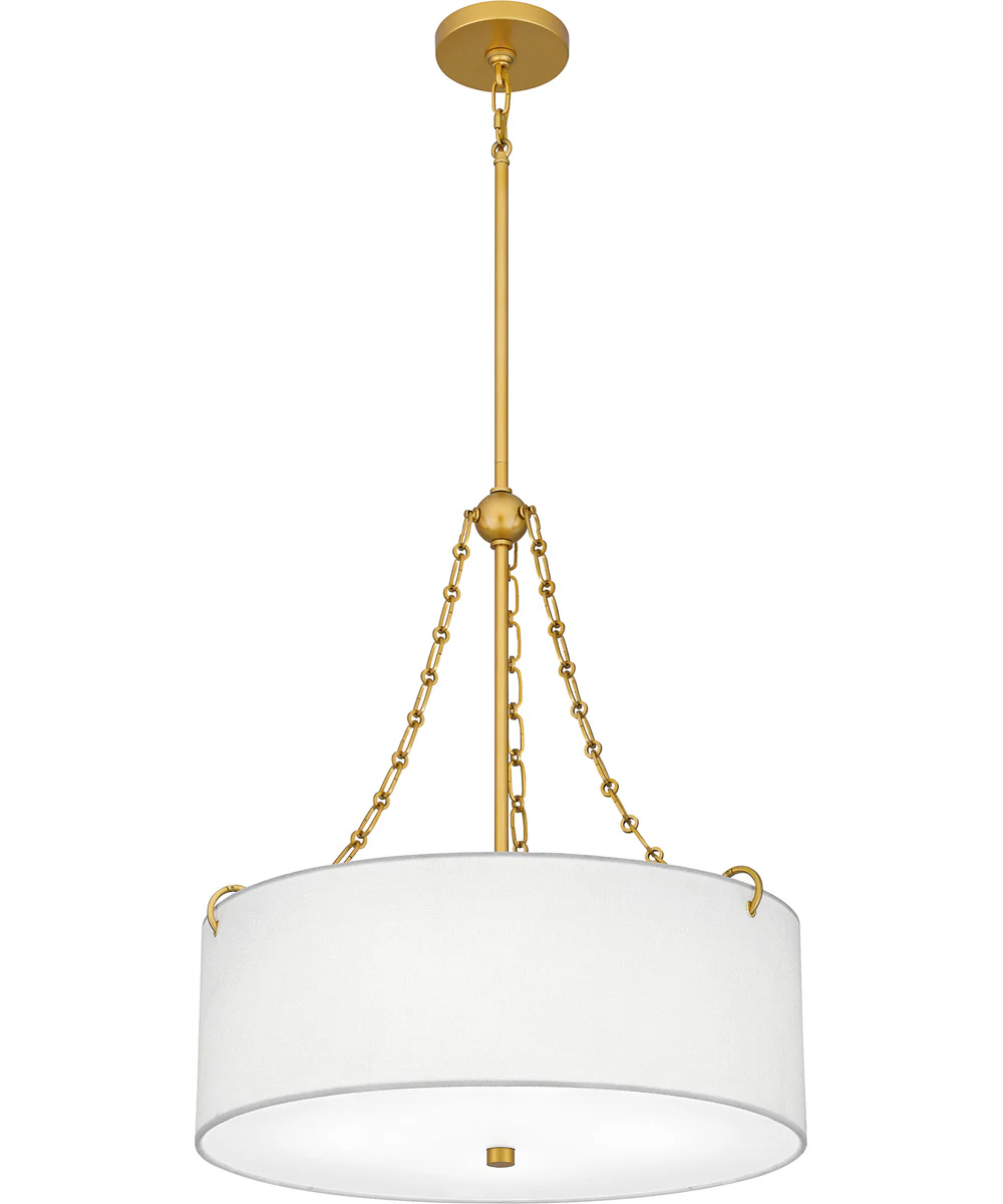 Quoizel Oversized Pendant 4-light Pendant Painted Brass - Image 5