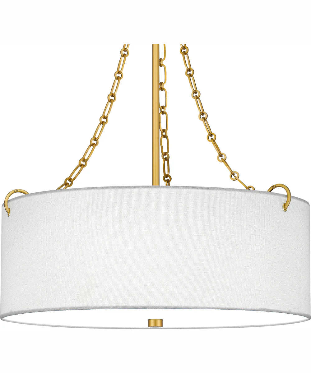 Quoizel Oversized Pendant 4-light Pendant Painted Brass - Image 6