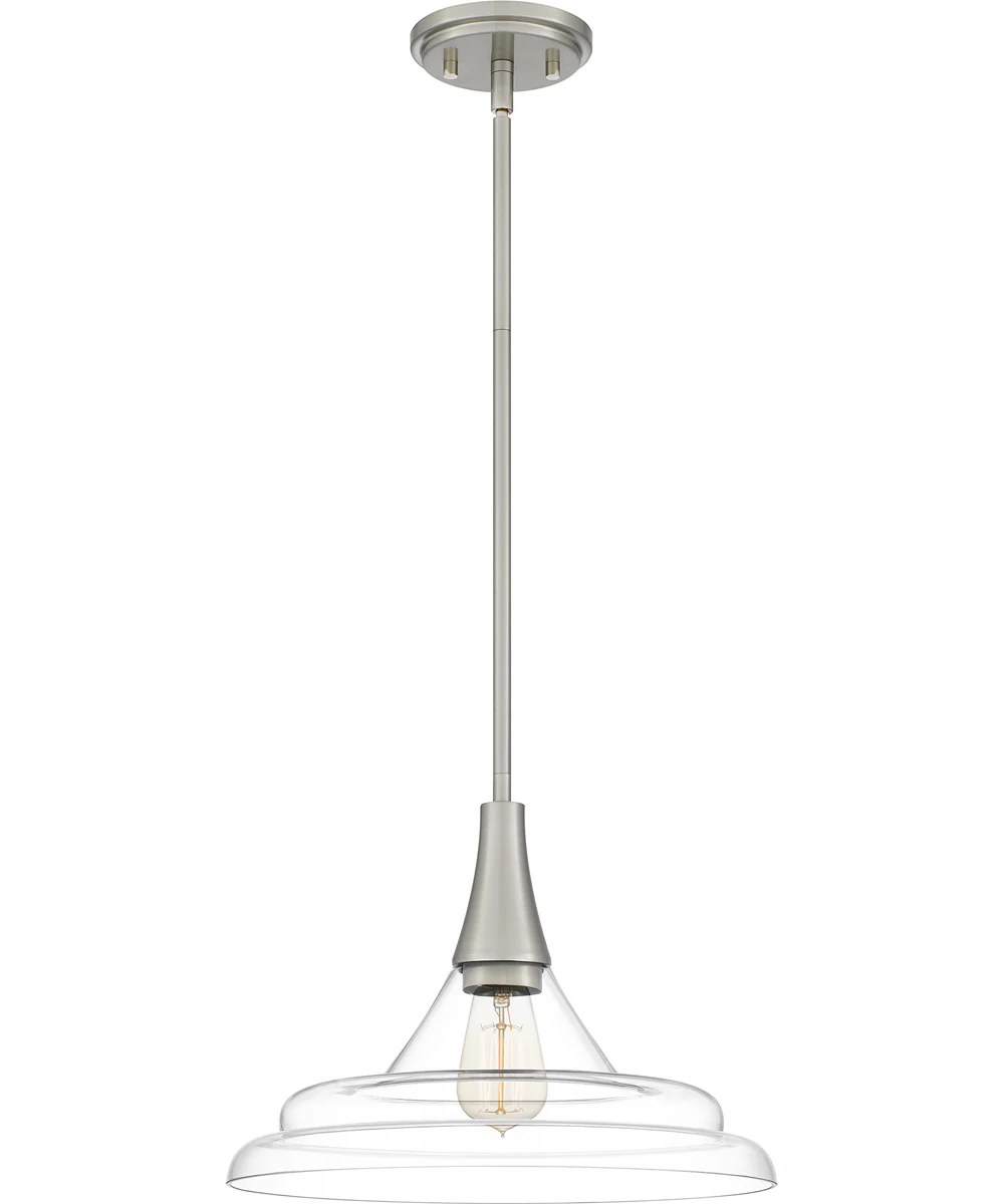 Quoizel Pendant 1-light Pendant Brushed Nickel