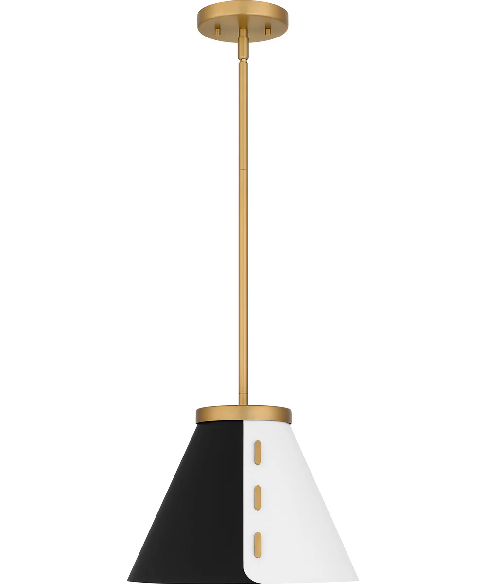 Quoizel Pendant 1-light Pendant Brushed Weathered Brass - Image 3