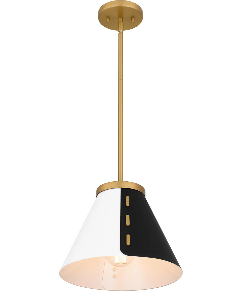 Quoizel Pendant 1-light Pendant Brushed Weathered Brass - Image 4