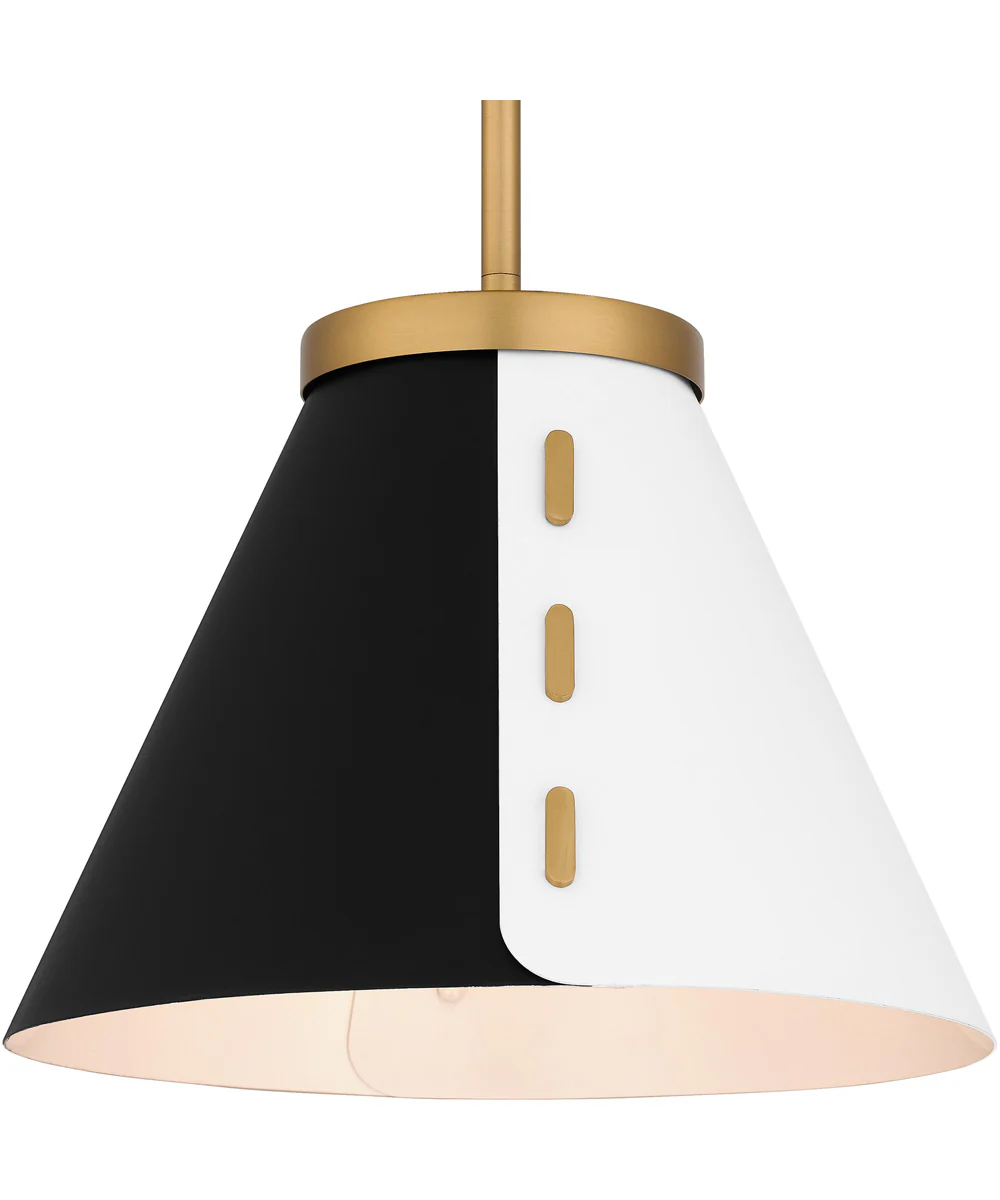 Quoizel Pendant 1-light Pendant Brushed Weathered Brass - Image 5