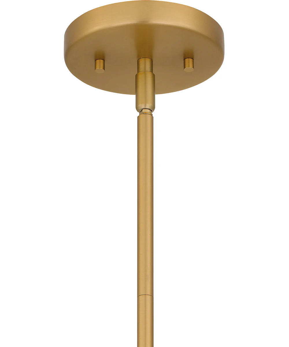 Quoizel Pendant 1-light Pendant Brushed Weathered Brass - Image 6