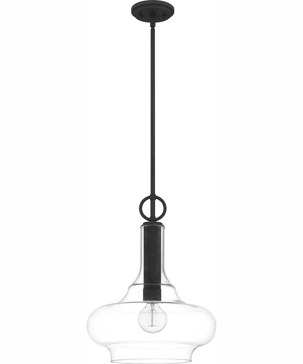 Quoizel Pendant 1-light Pendant Mottled Black - Image 3