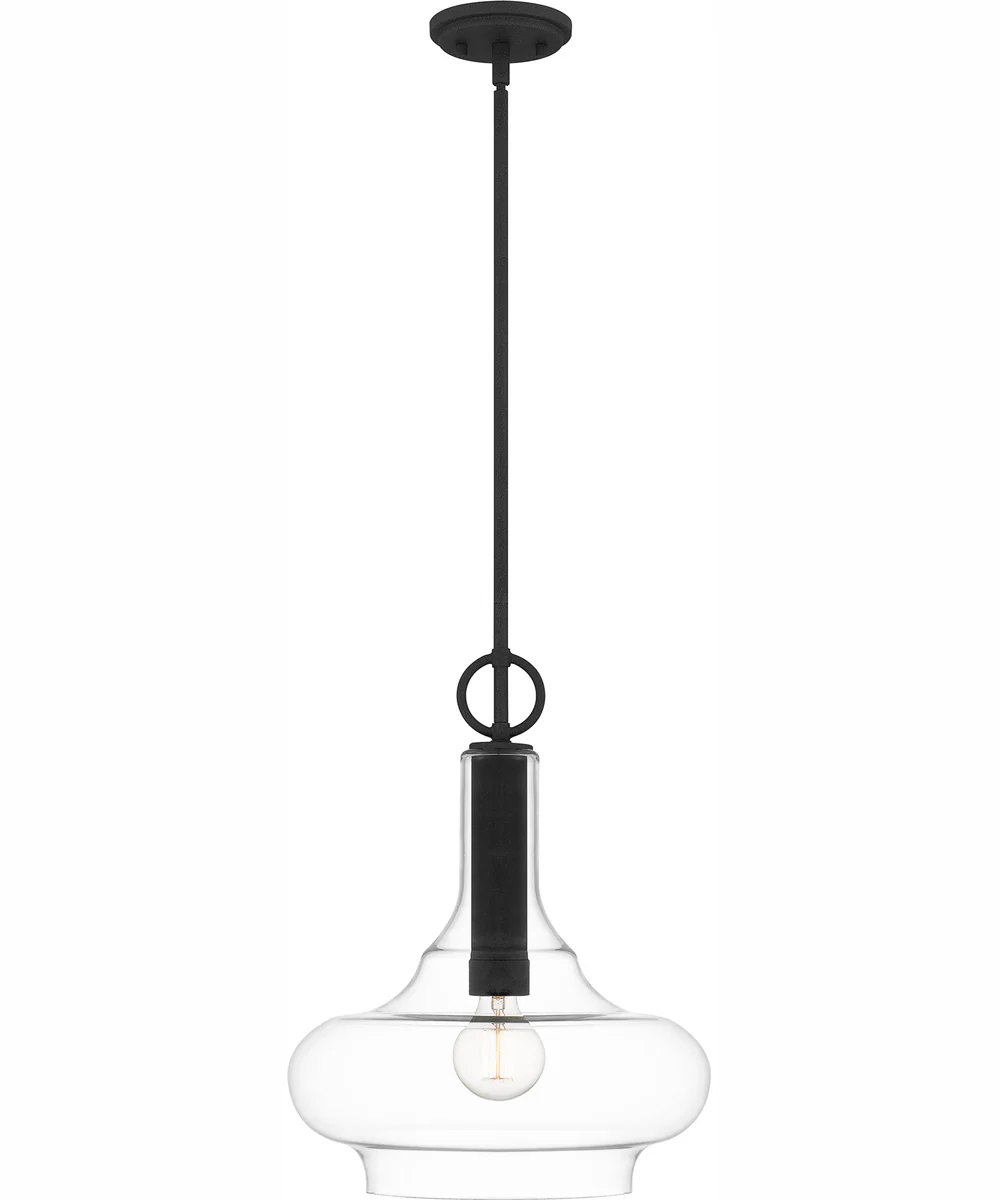 Quoizel Pendant 1-light Pendant Mottled Black - Image 4