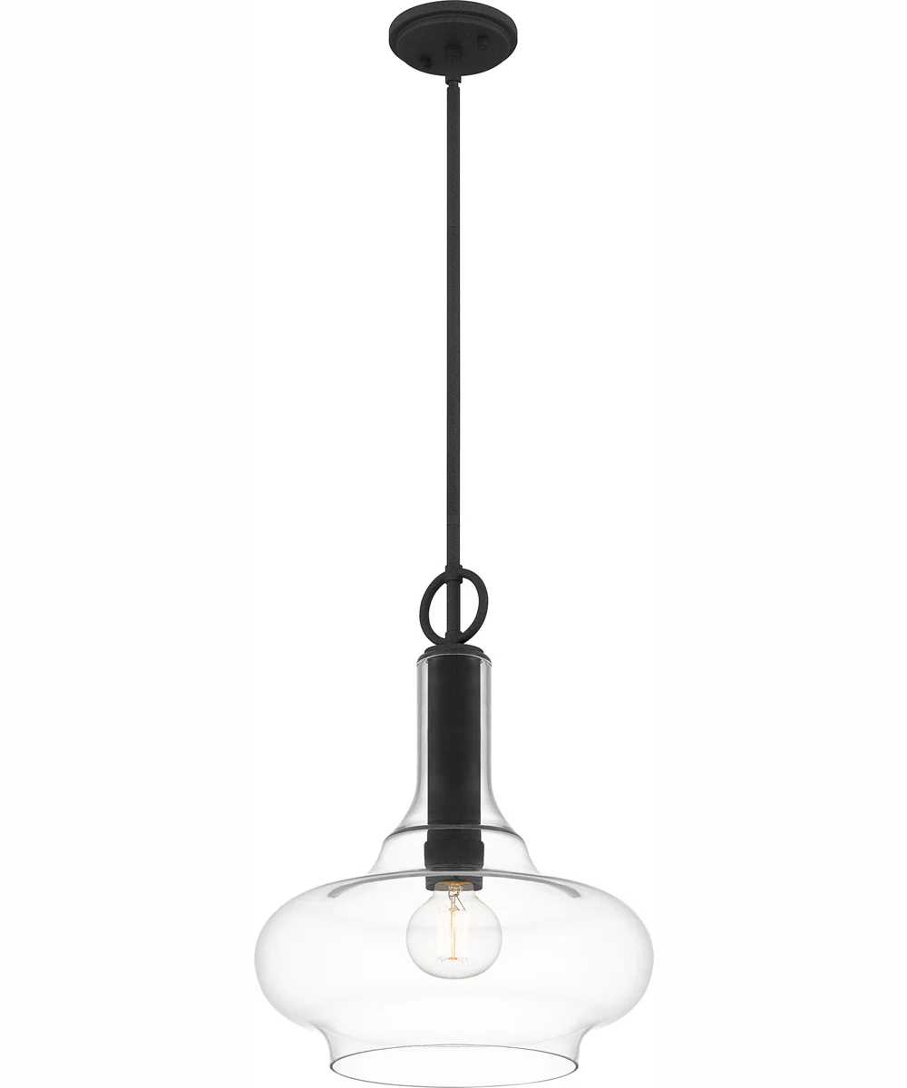 Quoizel Pendant 1-light Pendant Mottled Black - Image 5