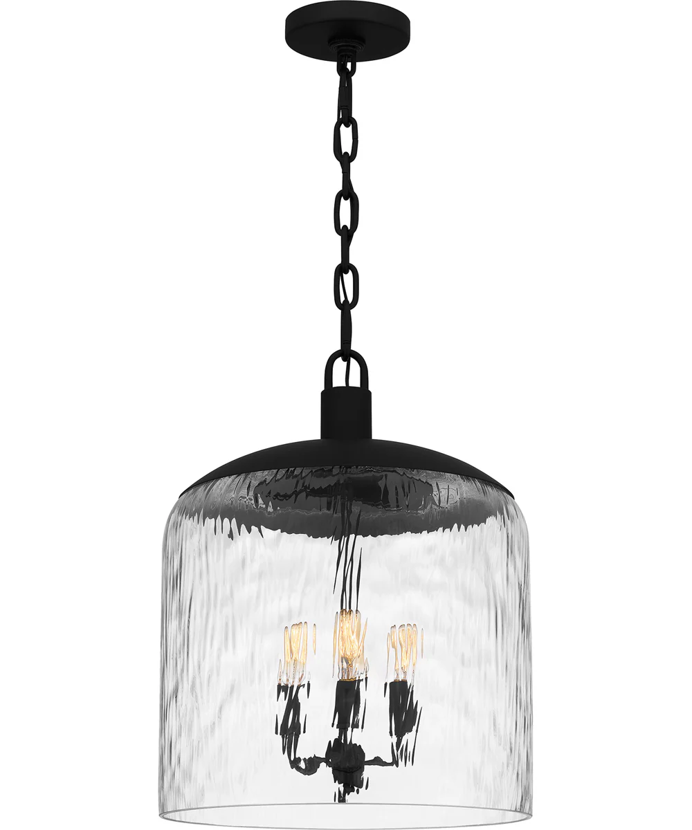 Quoizel Pendant 3-light Pendant Matte Black