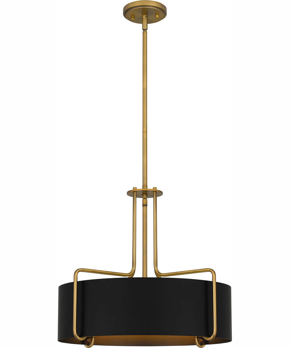 Quoizel Pendant 4-light Pendant Aged Brass - Image 2