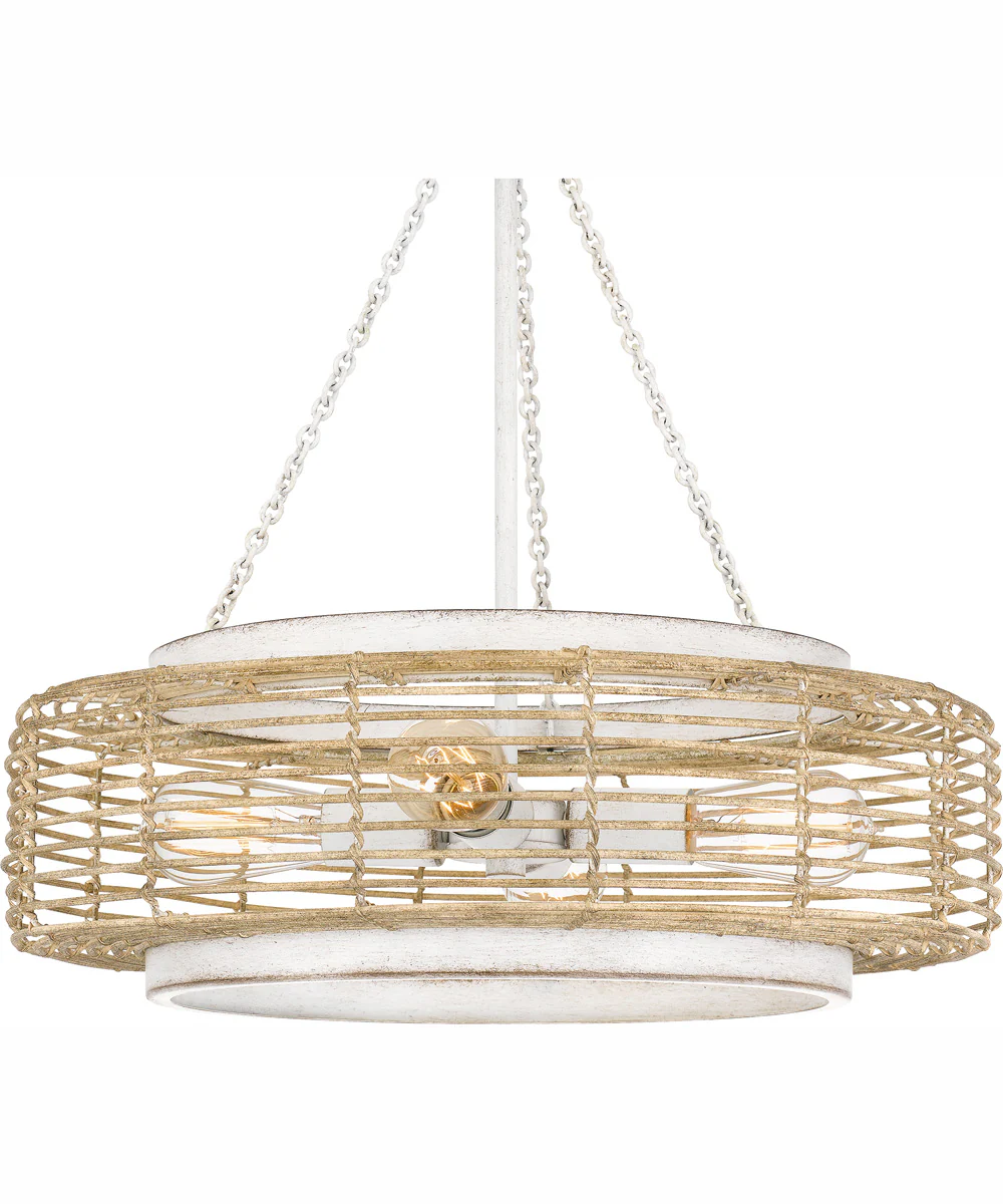Quoizel Pendant 4-light Pendant Antique White - Image 6