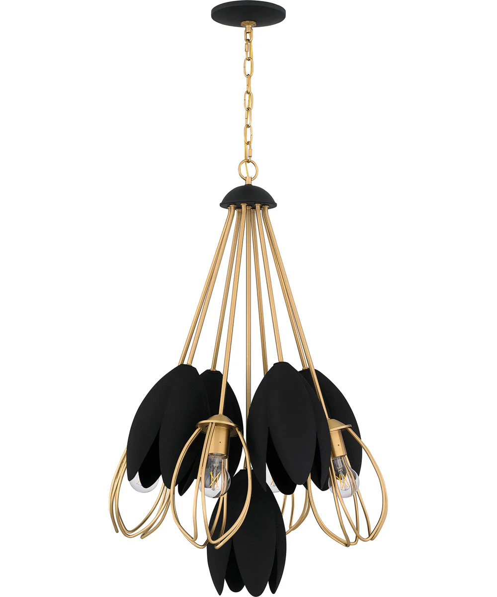 Quoizel Pendant 4-light Pendant Brushed Weathered Brass - Image 2
