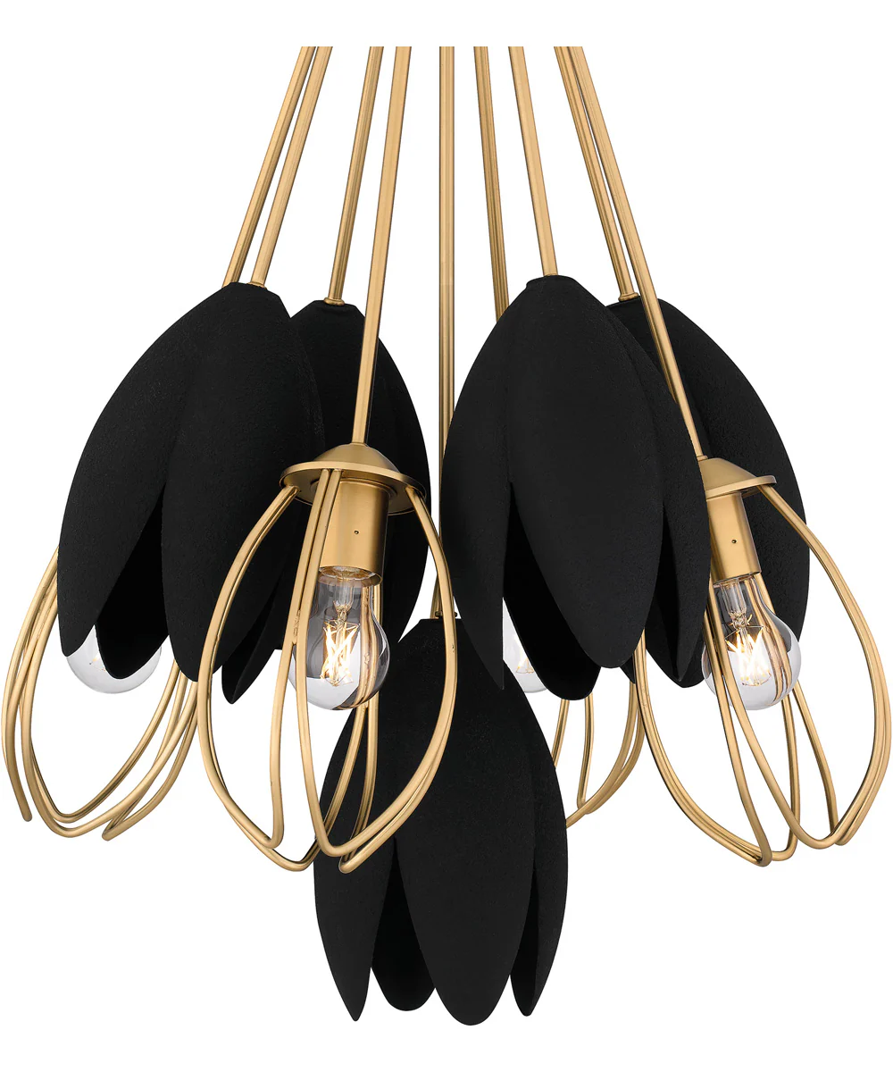 Quoizel Pendant 4-light Pendant Brushed Weathered Brass - Image 5