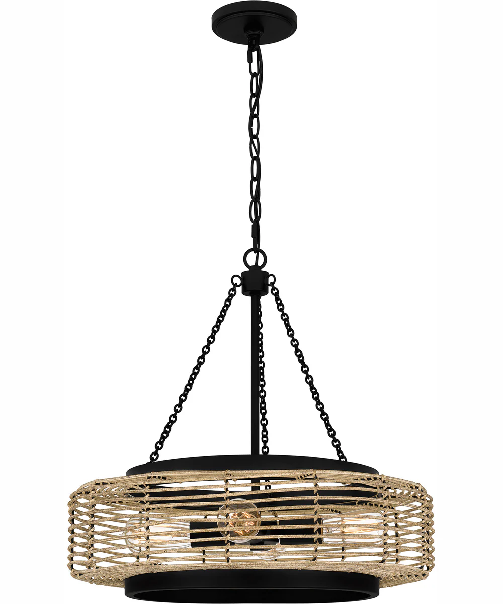 Quoizel Pendant 4-light Pendant Matte Black - Image 2