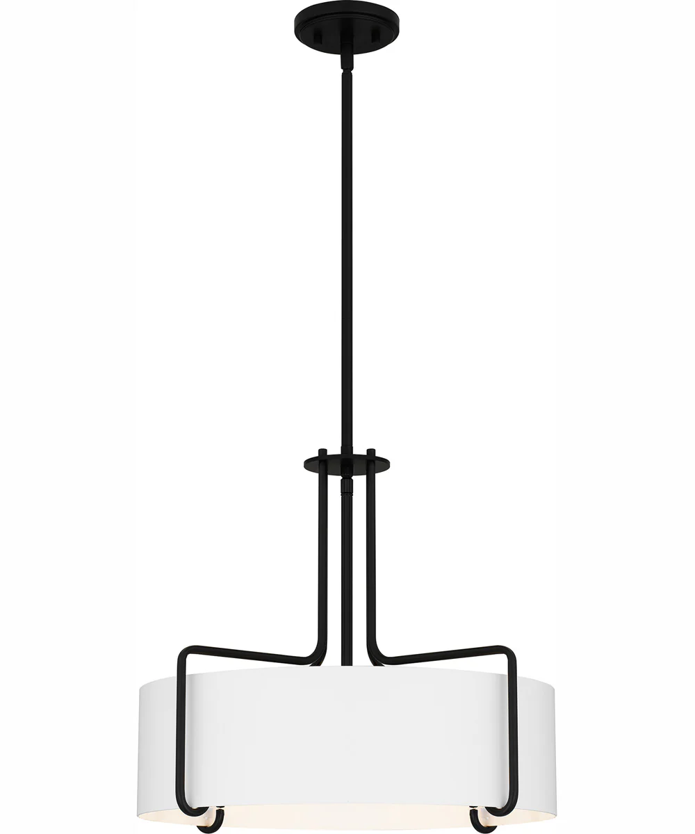 Quoizel Pendant 4-light Pendant Matte Black - Image 2