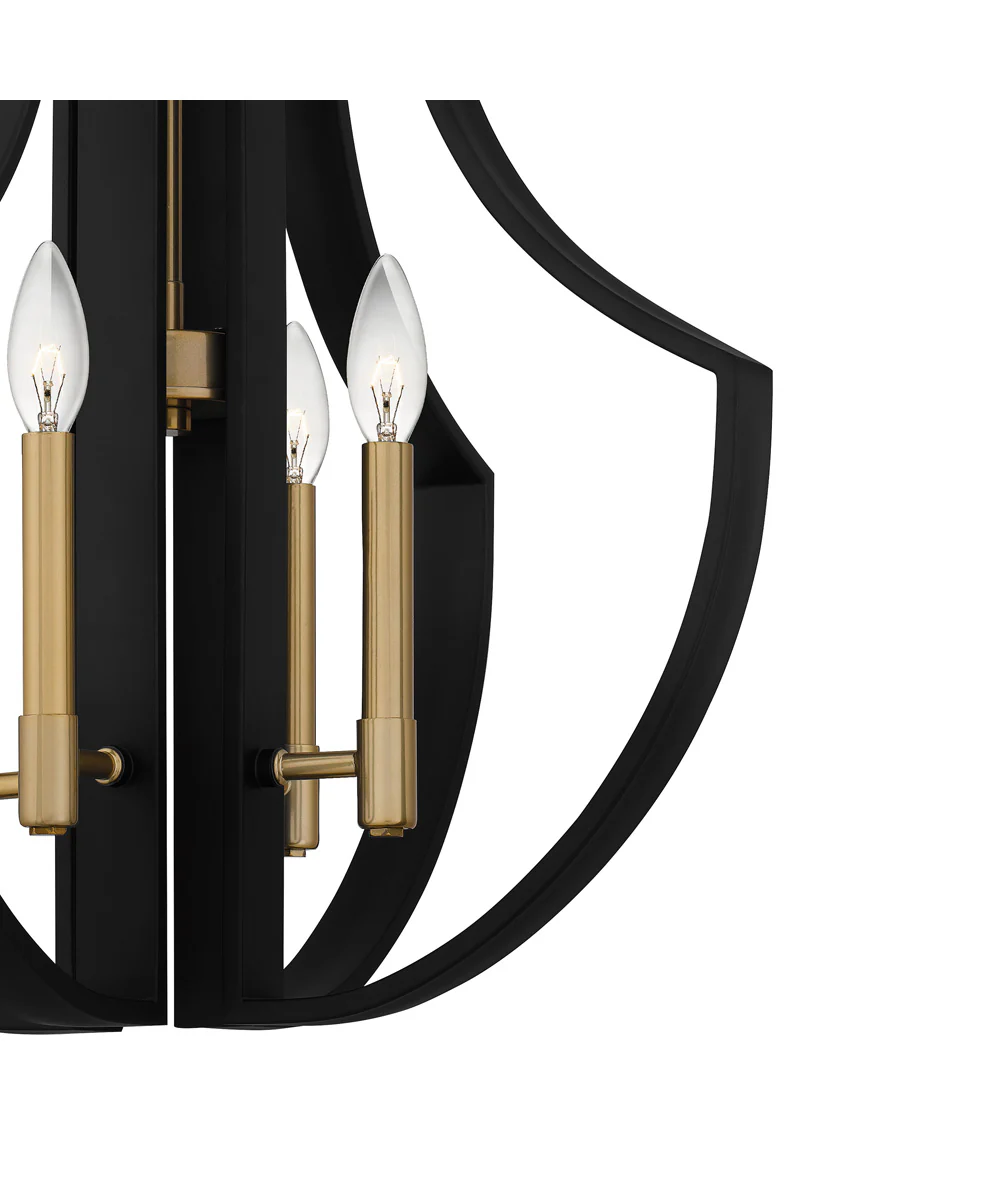 Quoizel Pendant 4-light Pendant Matte Black - Image 5