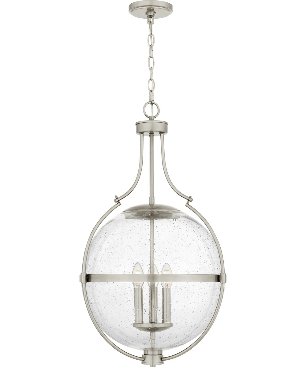 Quoizel Pendant Large 3-light Pendant Brushed Nickel - Image 3