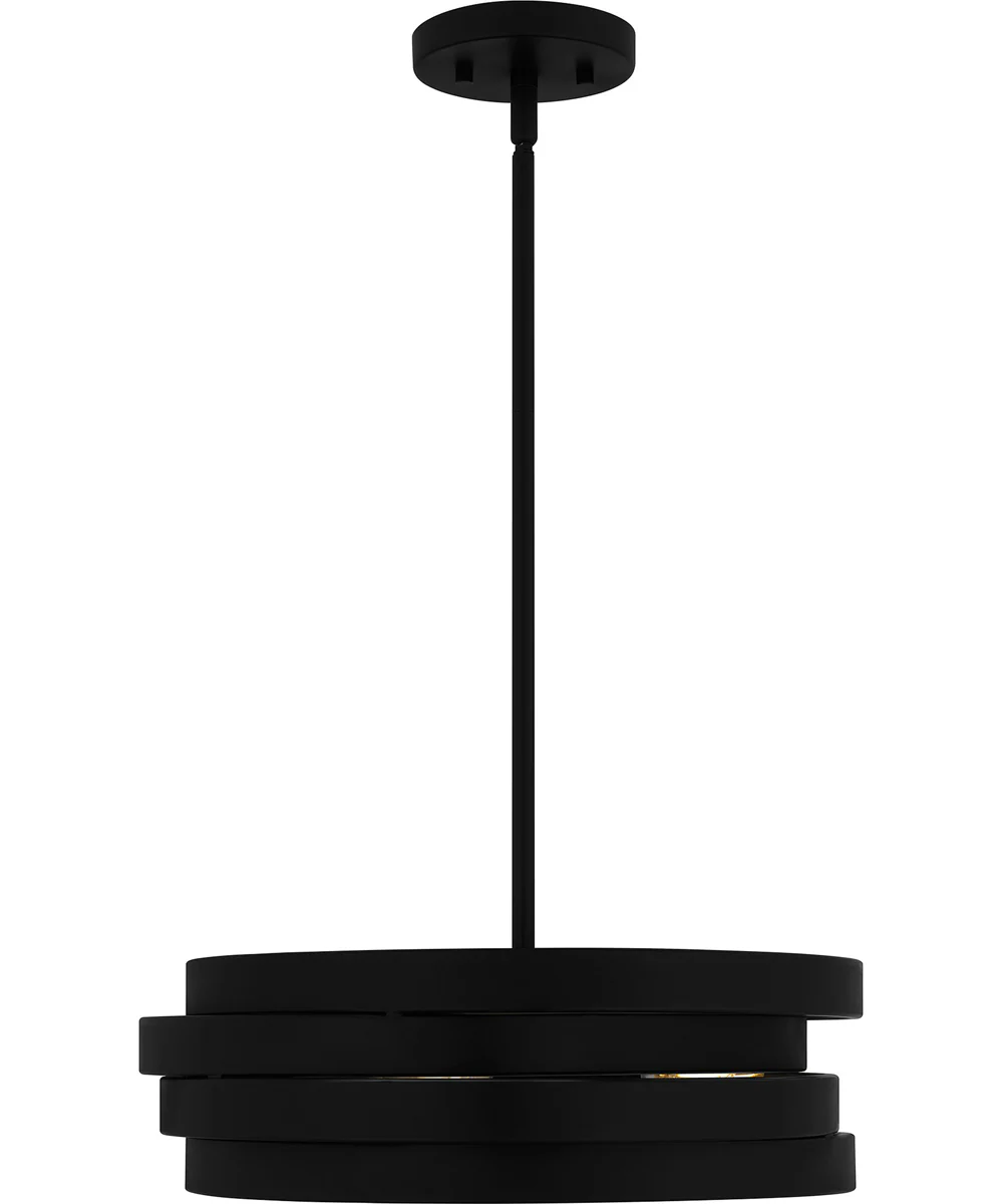 Quoizel Pendant Large 3-light Pendant Matte Black - Image 3