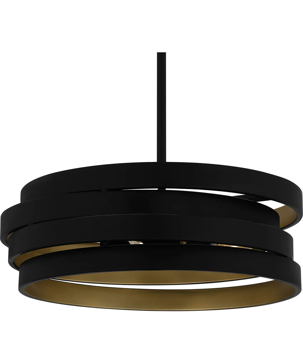 Quoizel Pendant Large 3-light Pendant Matte Black - Image 5