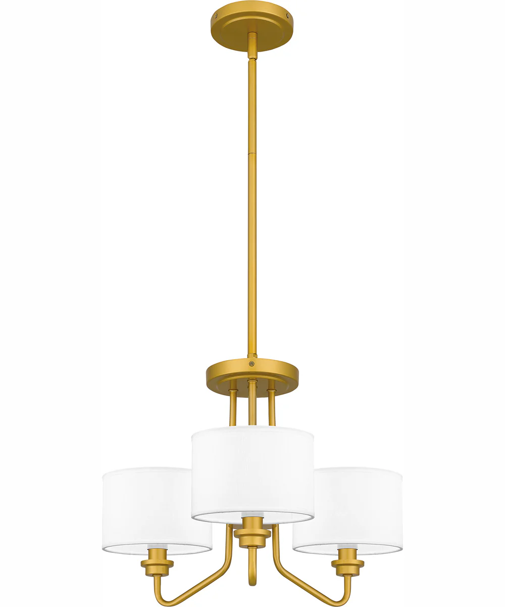 Quoizel Pendant Large 3-light Pendant Painted Brass - Image 2
