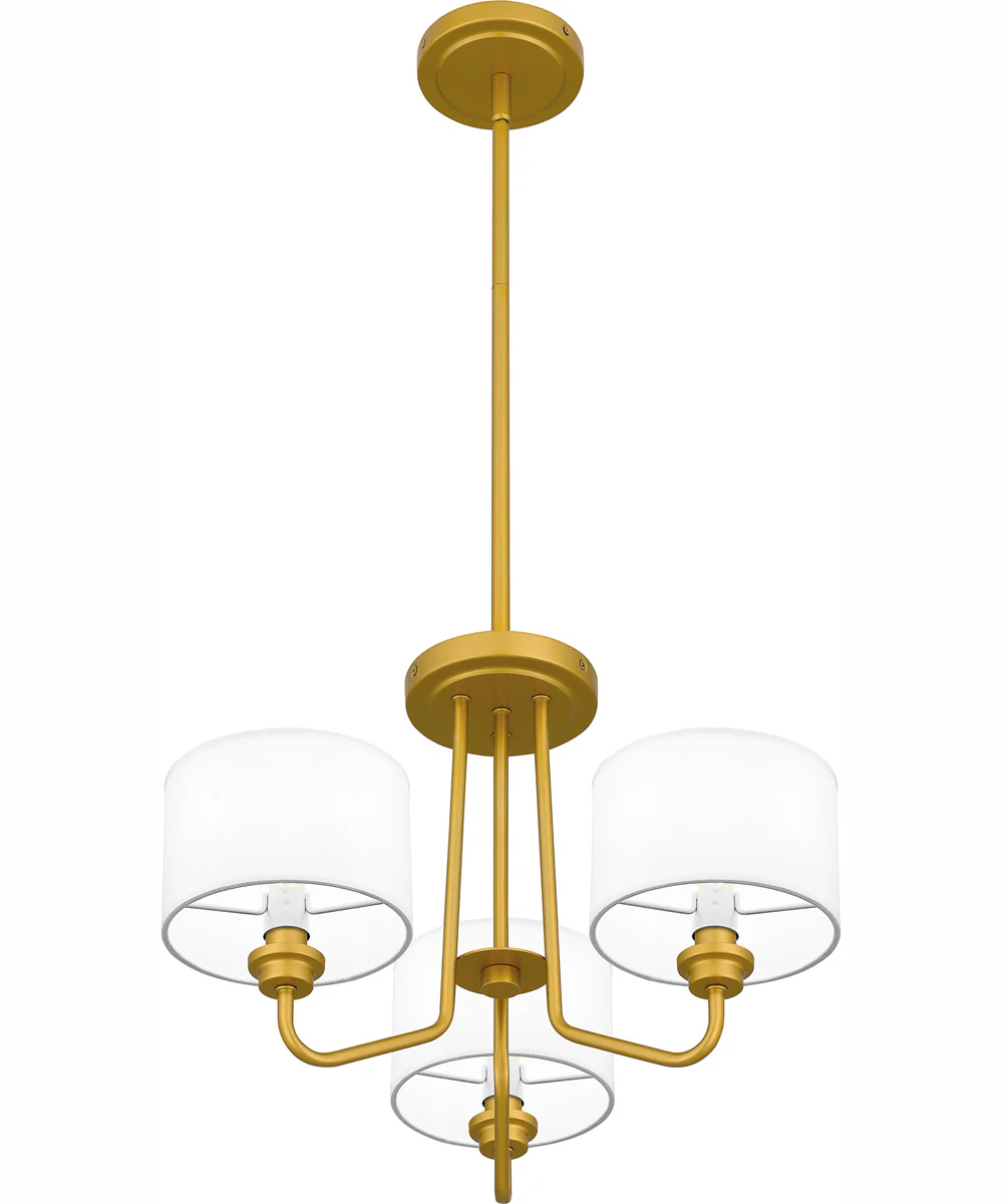 Quoizel Pendant Large 3-light Pendant Painted Brass - Image 5