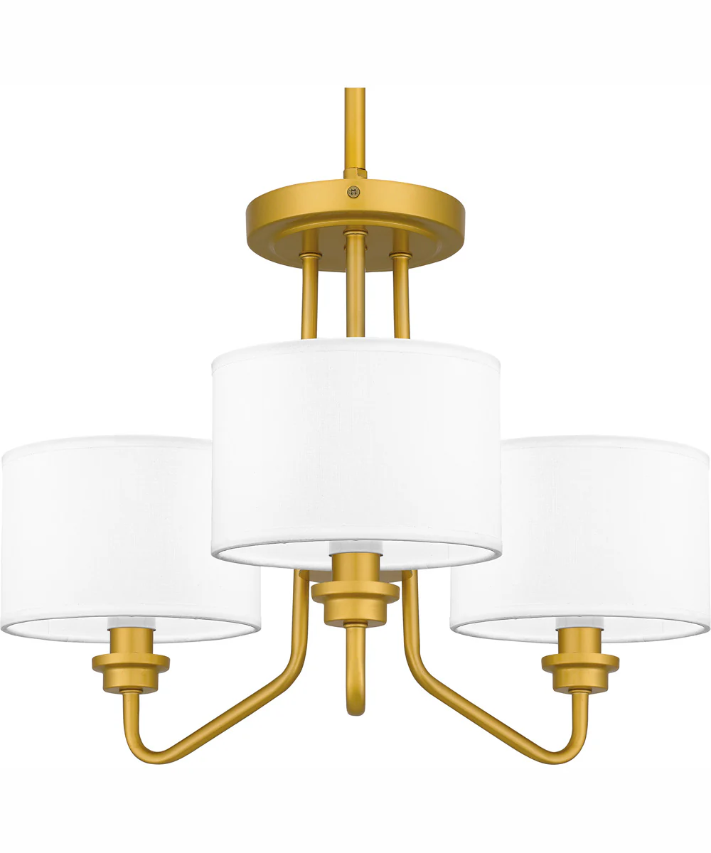 Quoizel Pendant Large 3-light Pendant Painted Brass - Image 6