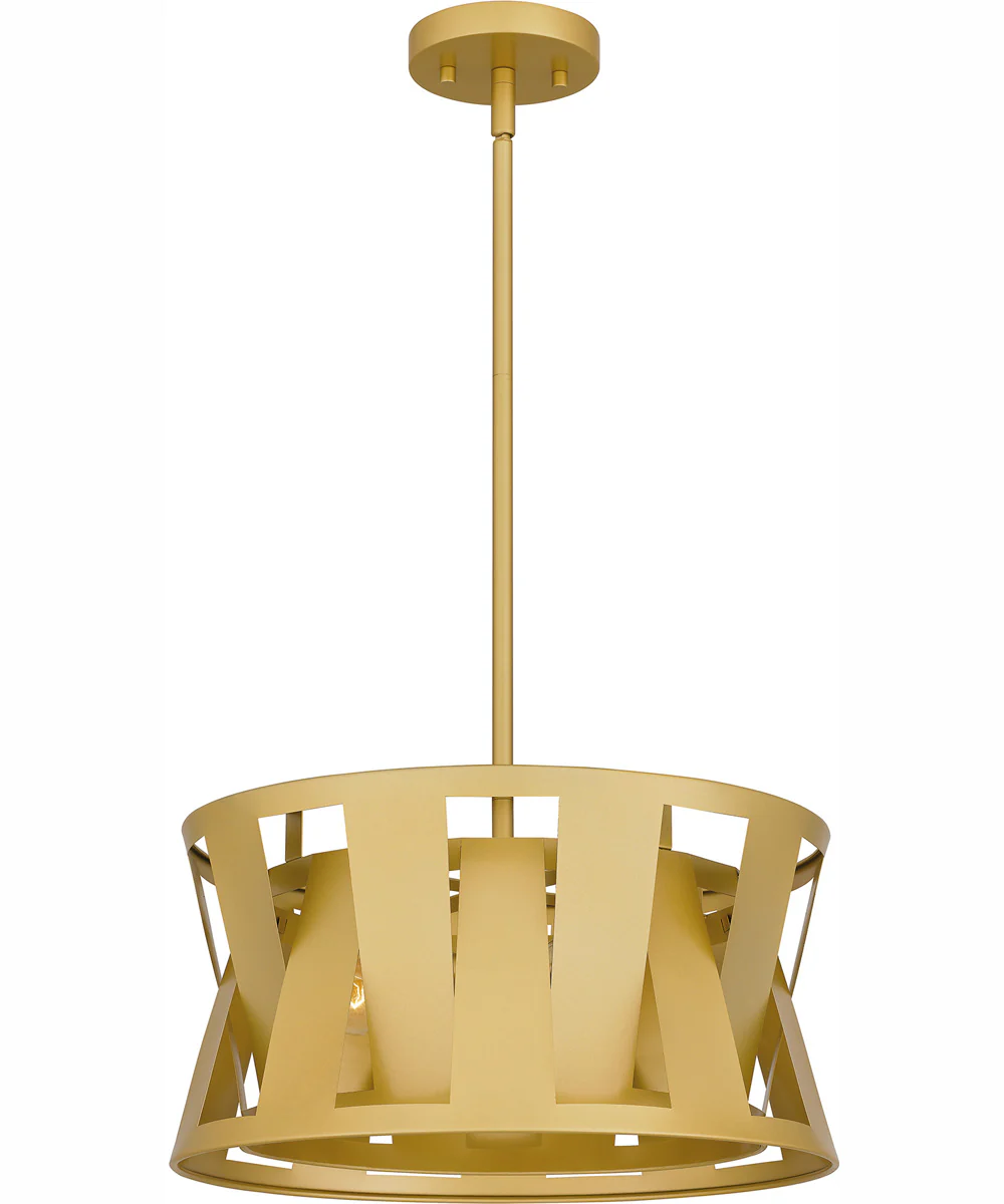Quoizel Pendant Large 3-light Pendant Soft Gold - Image 2