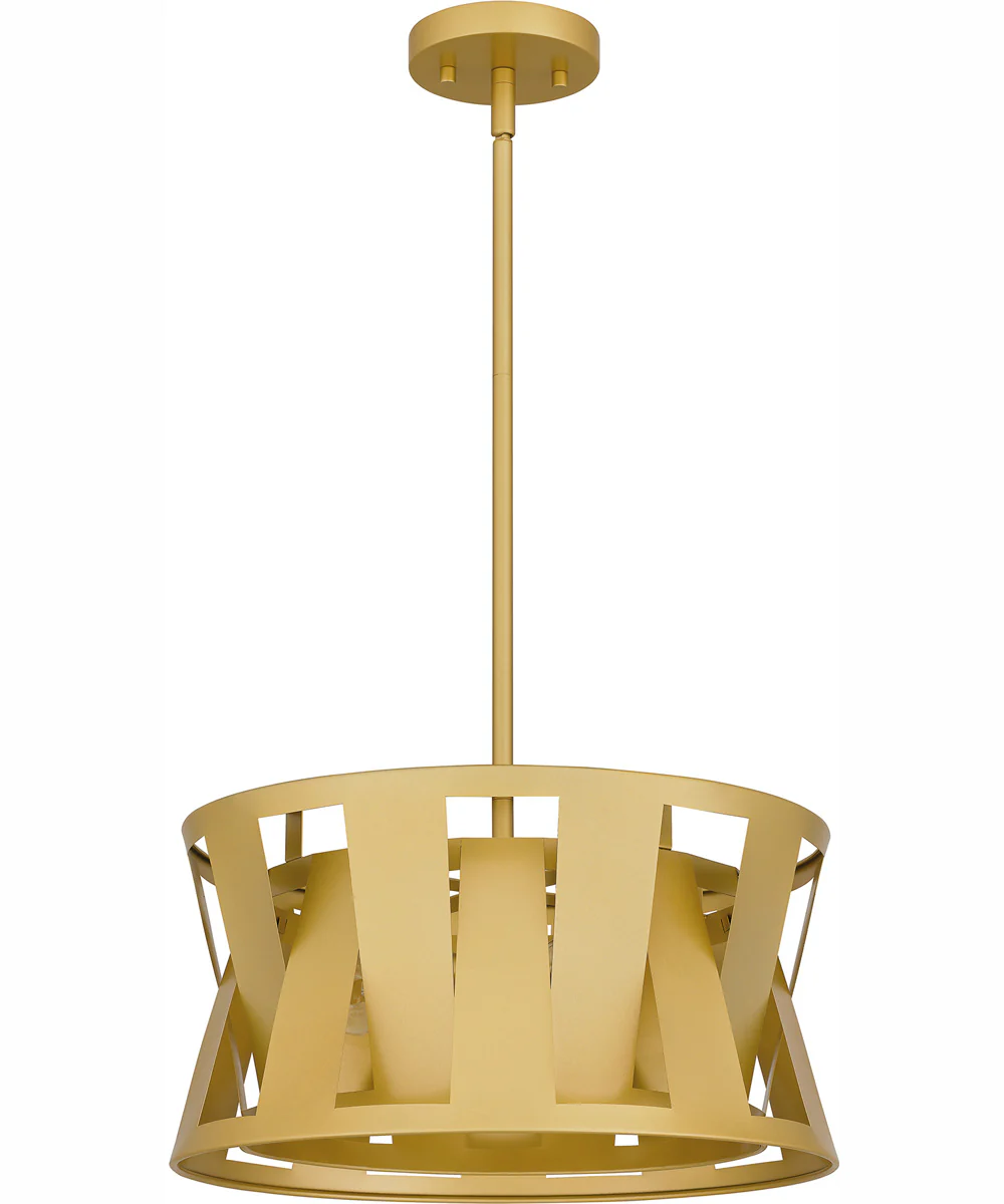 Quoizel Pendant Large 3-light Pendant Soft Gold - Image 3
