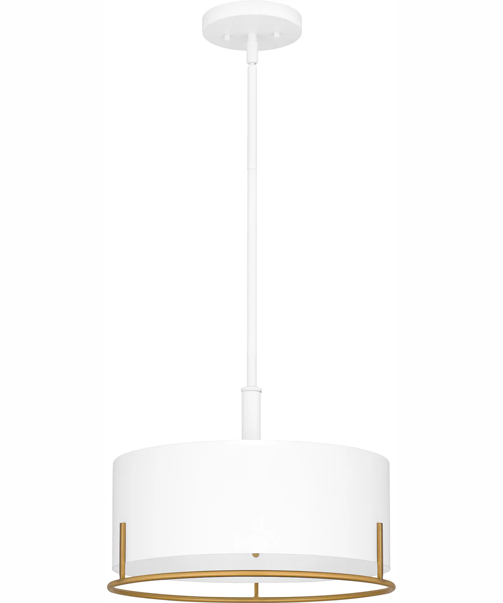 Quoizel Pendant Large 3-light Pendant White - Image 3