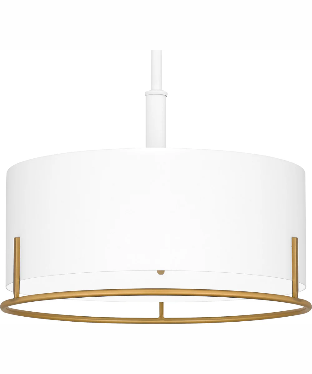 Quoizel Pendant Large 3-light Pendant White - Image 6