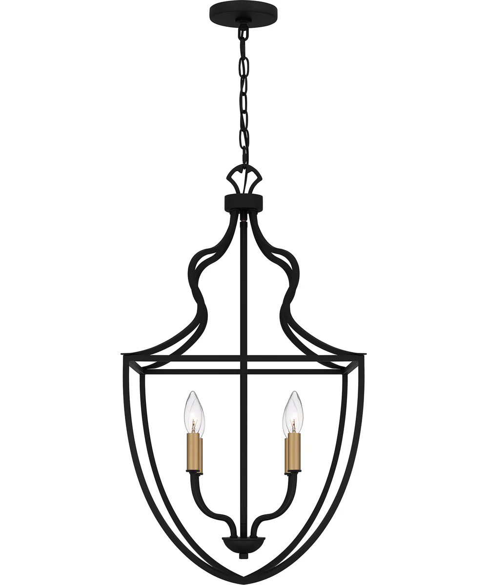 Quoizel Pendant Large 4-light Pendant Matte Black - Image 3