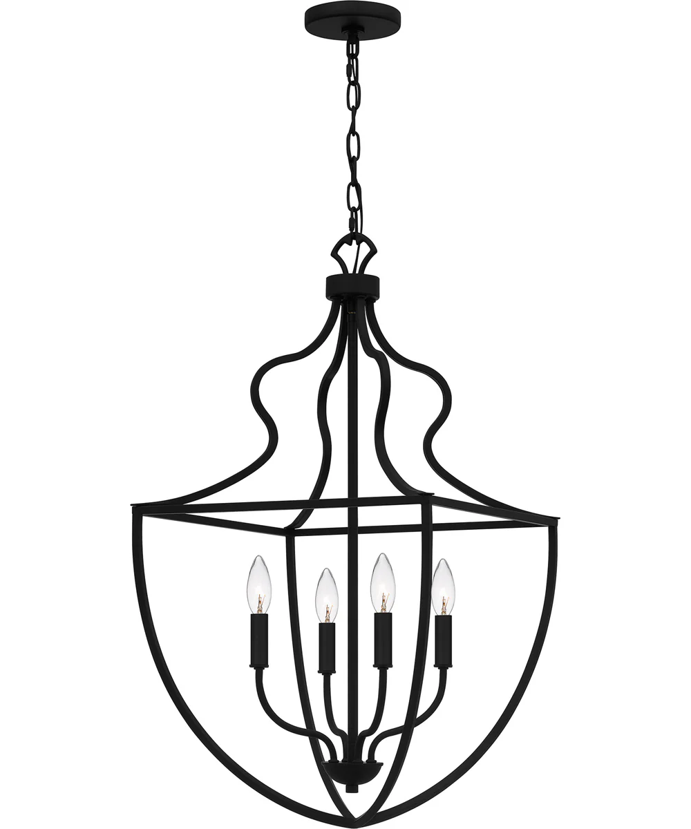 Quoizel Pendant Large 4-light Pendant Matte Black - Image 7