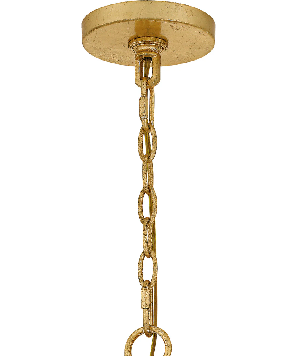 Quoizel Pendant Large 7-light Pendant Gold Leaf - Image 6