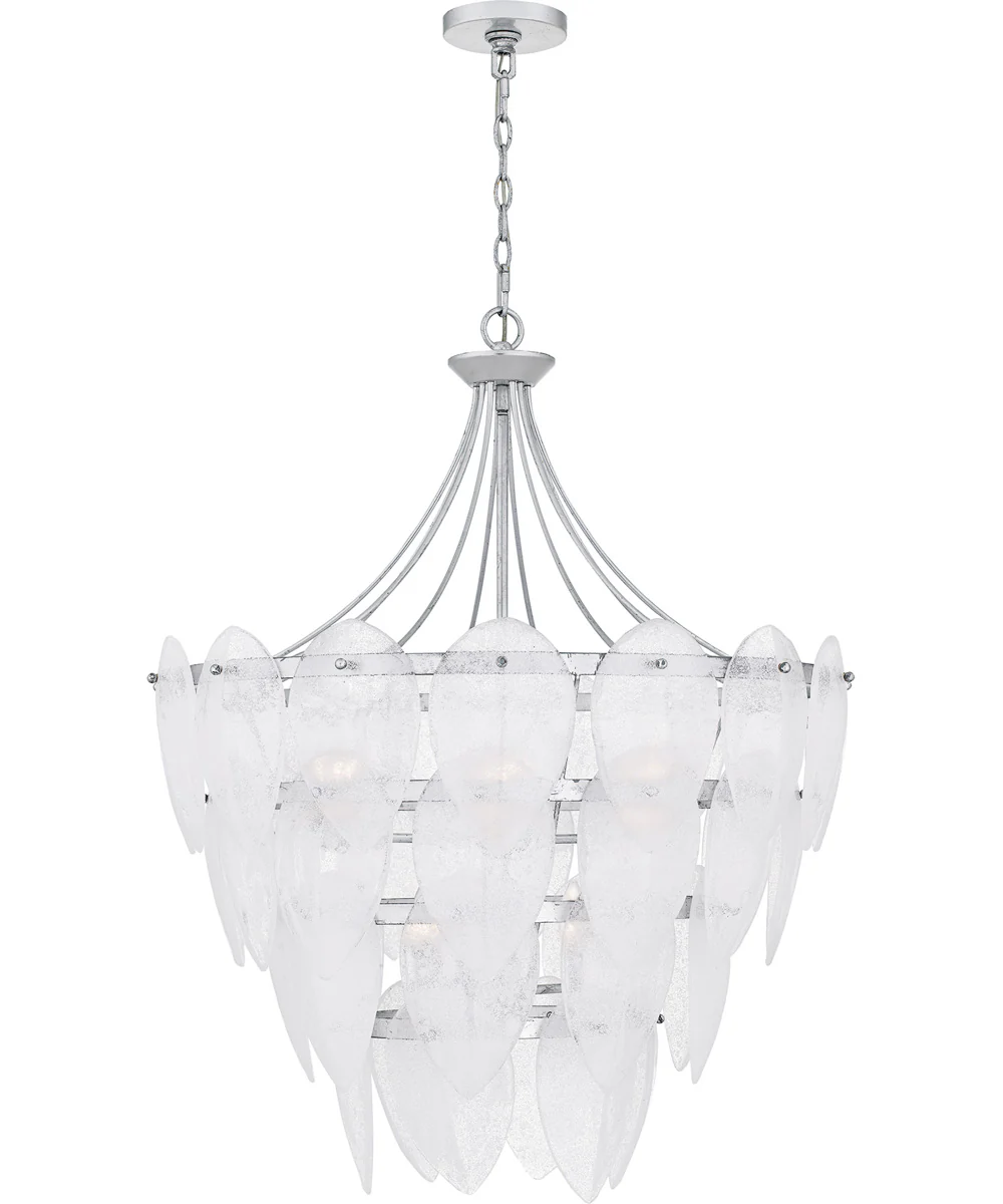 Quoizel Pendant Large 7-light Pendant Silver Leaf - Image 3