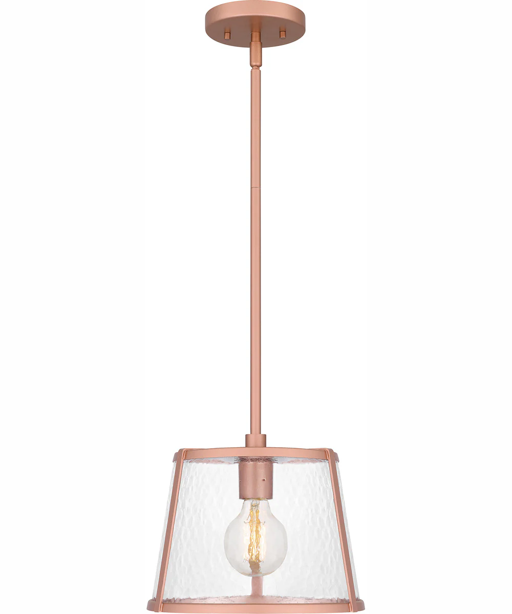 Quoizel Piccolo Pendant 1-light Mini Pendant Matte Rose Gold - Image 4