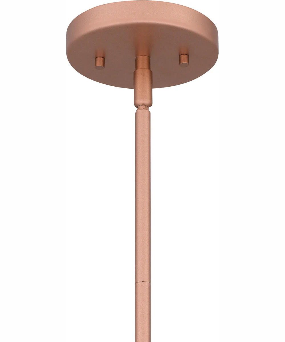 Quoizel Piccolo Pendant 1-light Mini Pendant Matte Rose Gold - Image 7