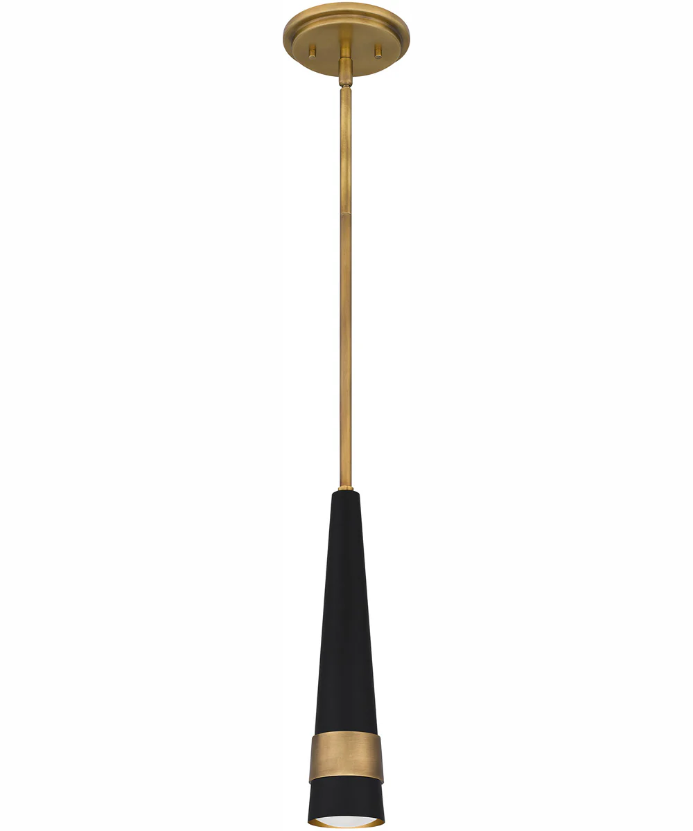 Quoizel Piccolo Pendant Small Mini Pendant Weathered Brass - Image 3