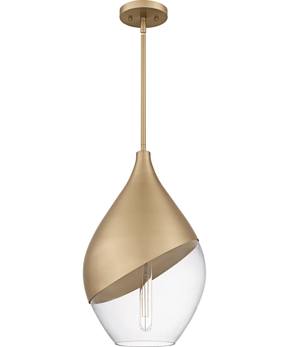 Drover 1-Light 12"W Bronze Gold Pendant Ceiling Light - Image 2