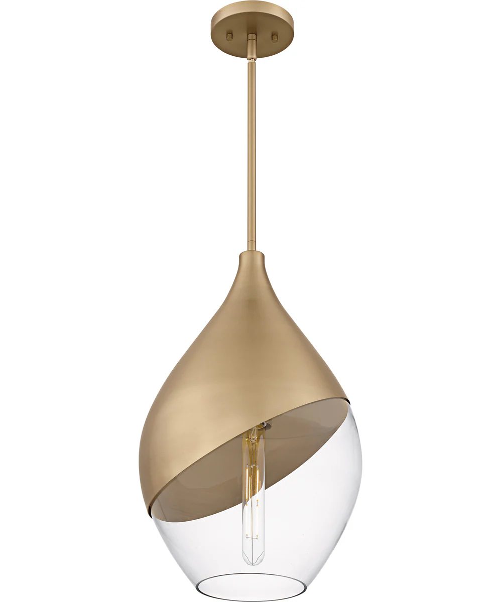 Drover 1-Light 12"W Bronze Gold Pendant Ceiling Light - Image 4