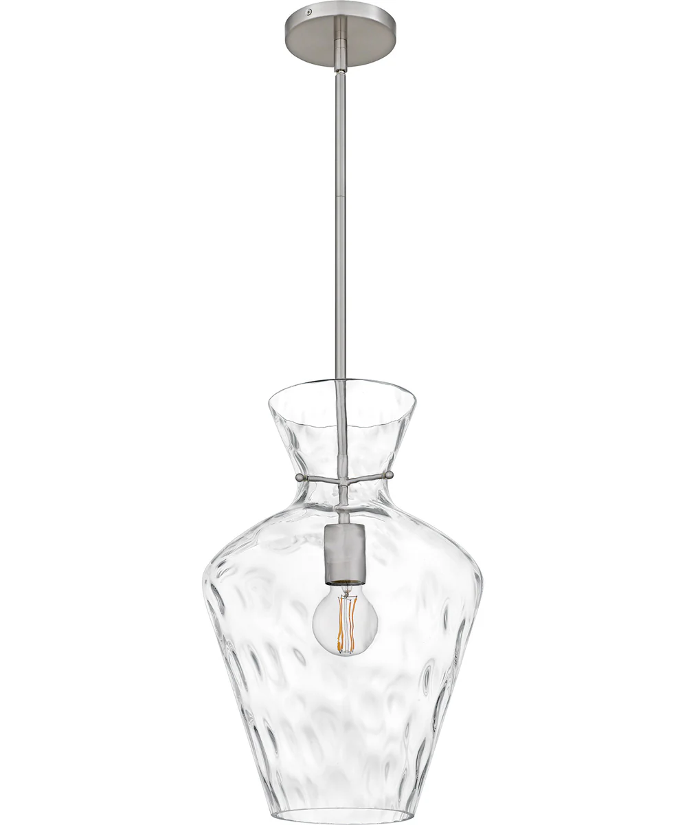 Drover 1-Light 12"W Brushed Nickel Pendant Ceiling Light - Image 2