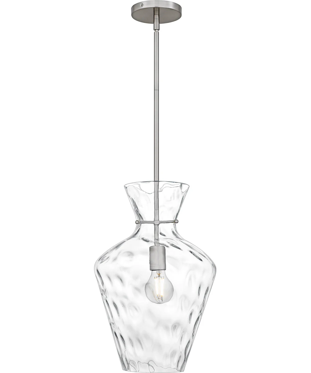 Drover 1-Light 12"W Brushed Nickel Pendant Ceiling Light - Image 3