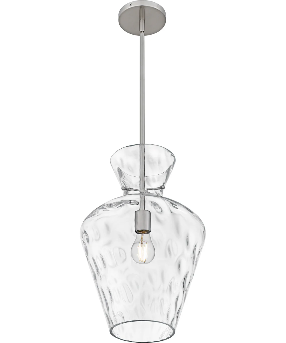 Drover 1-Light 12"W Brushed Nickel Pendant Ceiling Light - Image 4