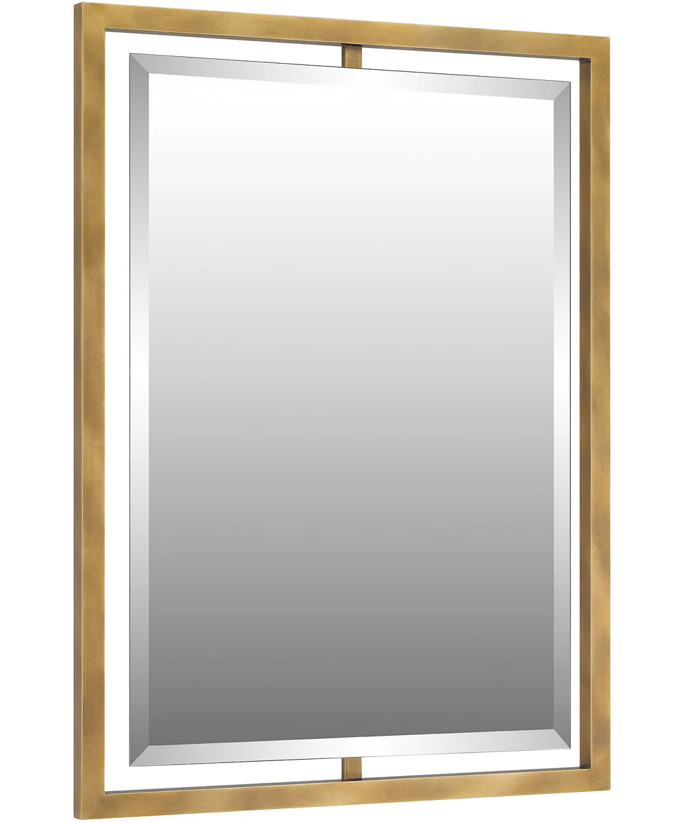 Quoizel Reflections Large Mirror Weathered Brass - Image 3