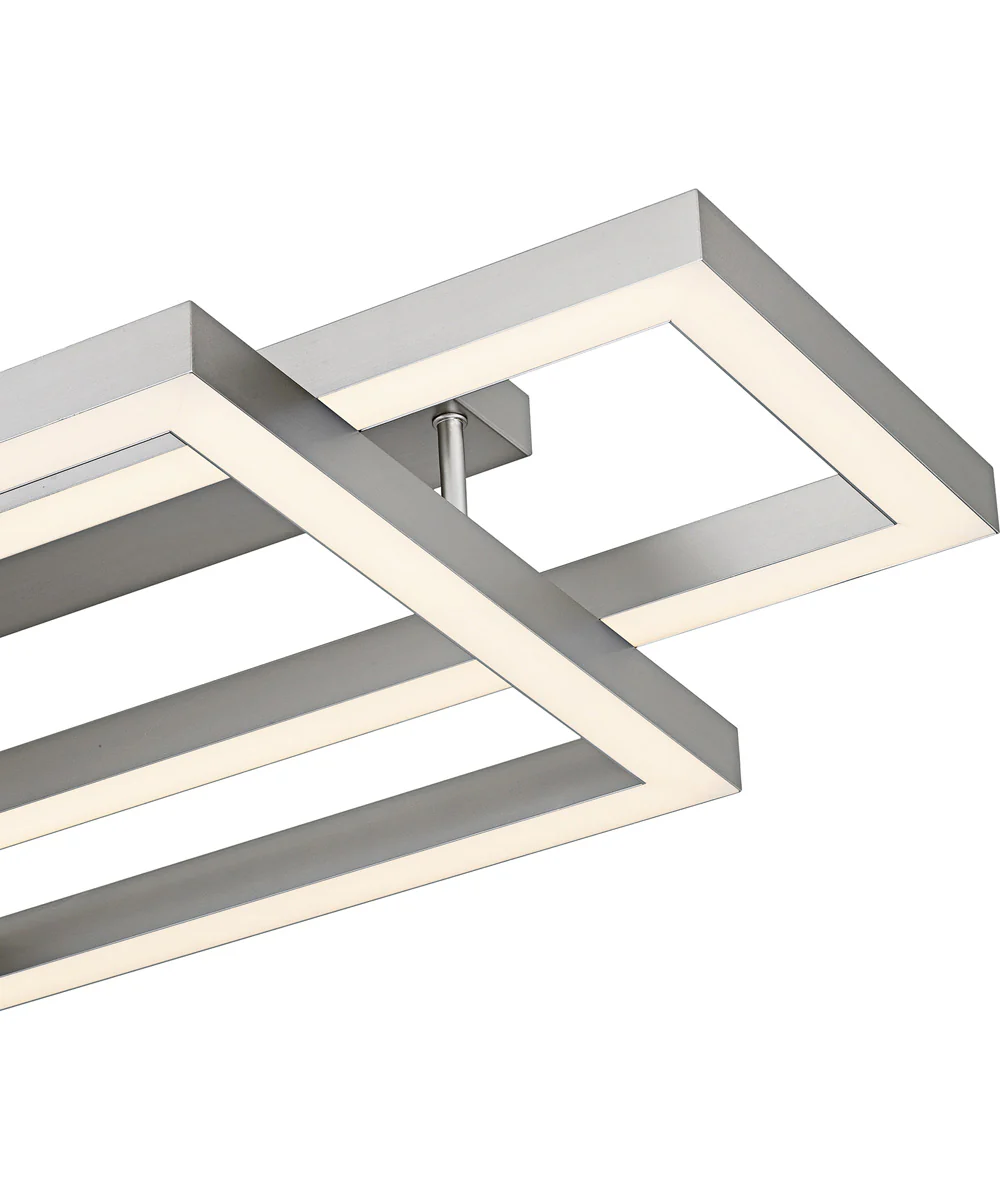 Quoizel Semi-Flush Mount Extra Large Semi Flush Mount Painted Brushed Nickel - Image 7