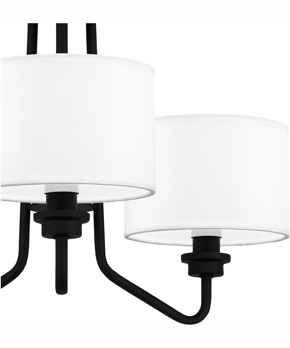 Quoizel Semi-Flush Mount Large 3-light Semi Flush Mount Matte Black - Image 6