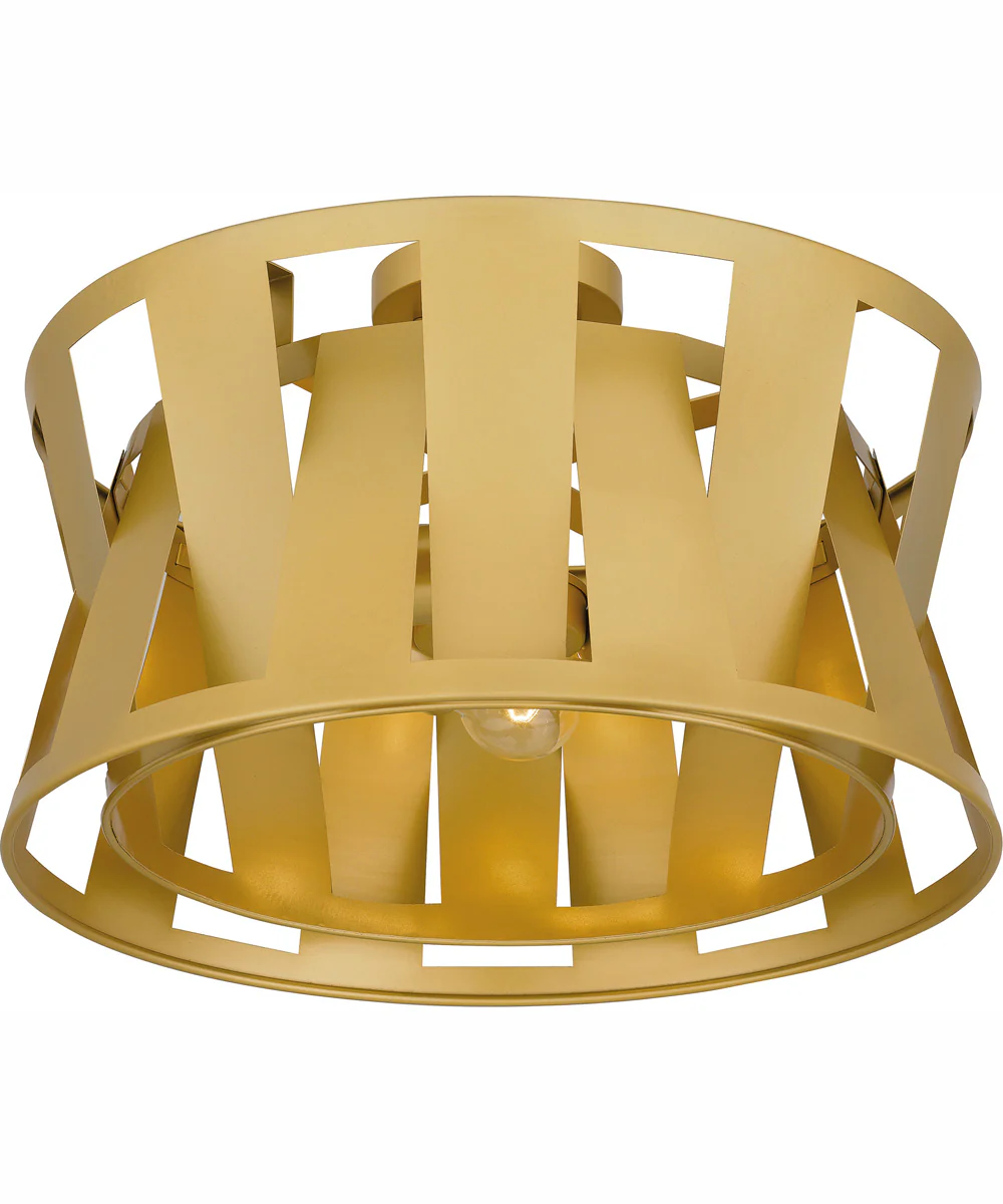 Quoizel Semi-Flush Mount Large 3-light Semi Flush Mount Soft Gold - Image 5