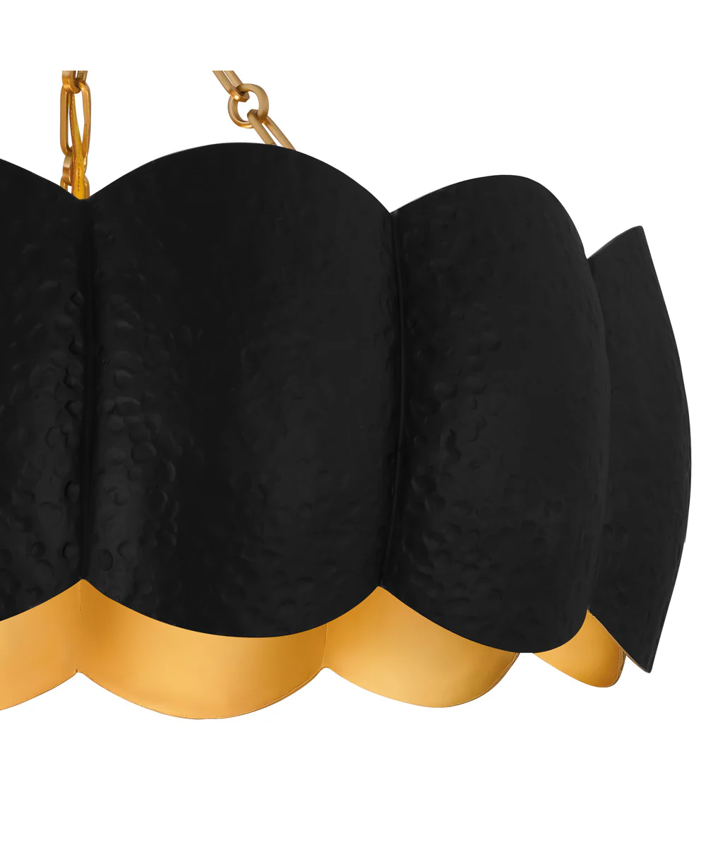 Quoizel Semi-Flush Mount Large 4-light Semi Flush Mount Matte Black - Image 5
