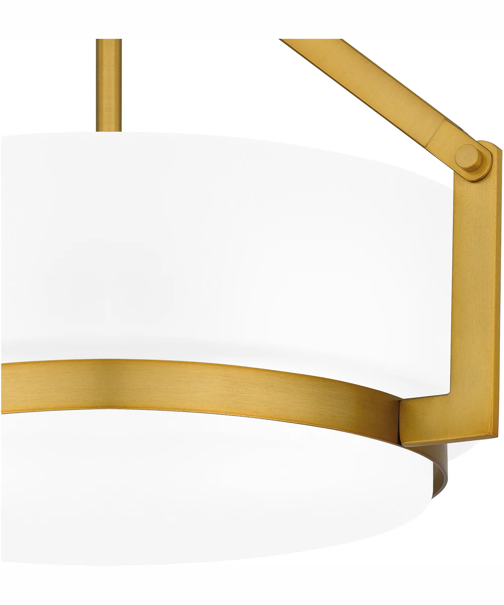 Quoizel Semi-Flush Mount Medium 2-light Semi Flush Mount Aged Brass - Image 6