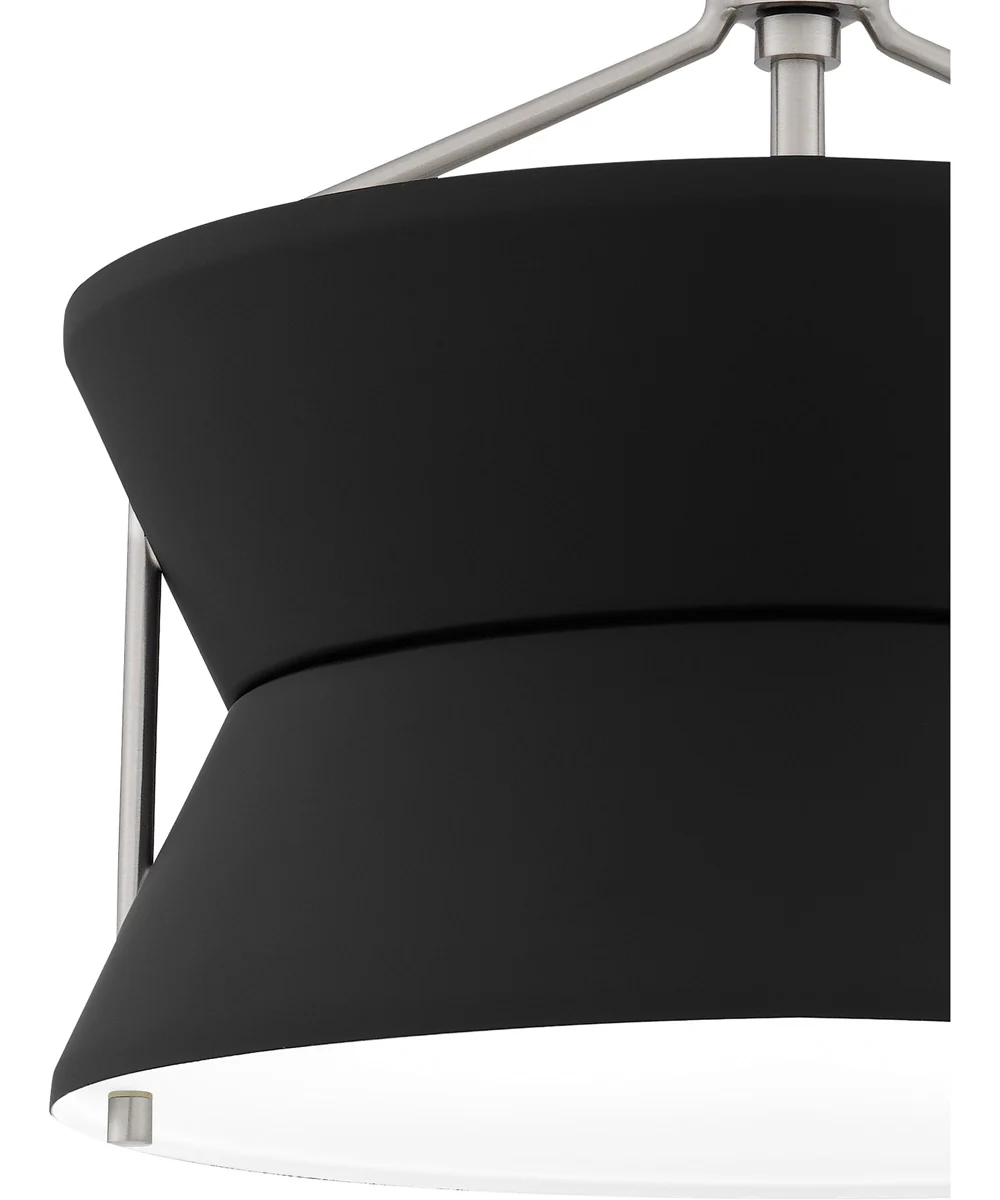 Quoizel Semi-Flush Mount Medium 2-light Semi Flush Mount Brushed Nickel - Image 5