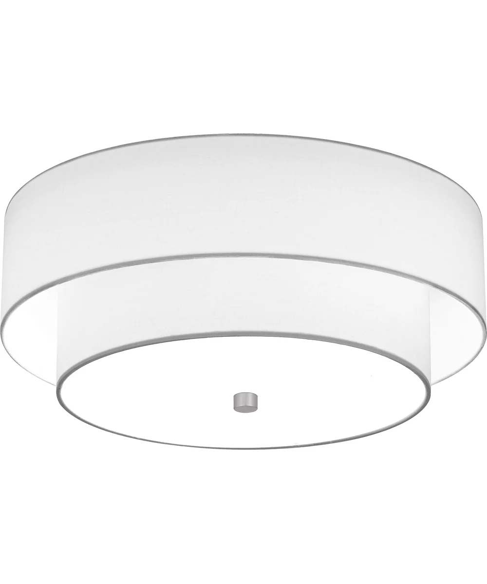 Quoizel Semi-Flush Mount Medium 2-light Semi Flush Mount Brushed Nickel - Image 4