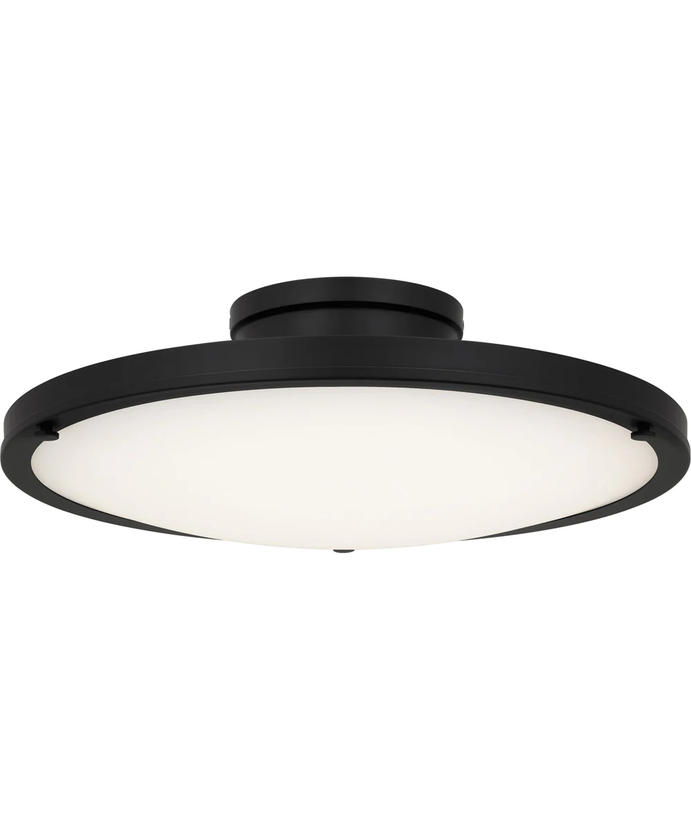 Quoizel Semi-Flush Mount Medium Semi Flush Mount Matte Black - Image 3