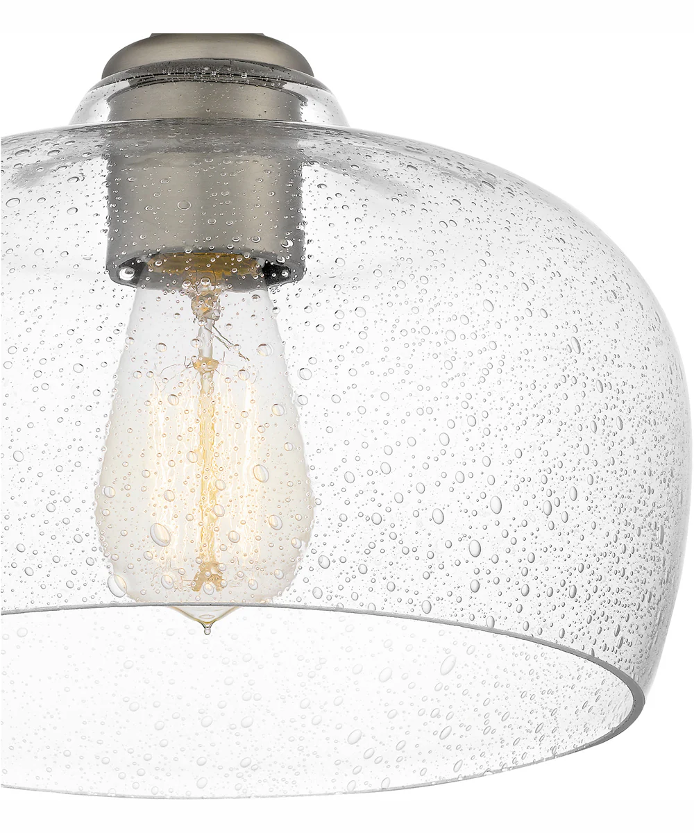 Quoizel Semi-Flush Mount Small 1-light Semi Flush Mount Antique Nickel - Image 6